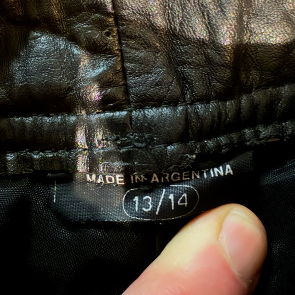 Marco Moran vintage leather pants 13/14 fit like a size 10 - Picture 6 of 8